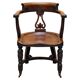 Victorian captain's chair in walnut from Eton College