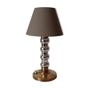 Lampe en verre mercurisé - laiton