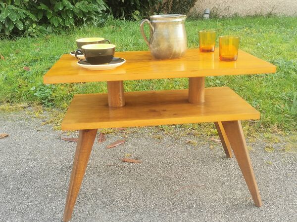 Table vintage pieds compas