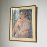 Charcoal framed portrait