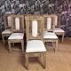 Set of 8 Louis XVI style chairs, late 19th century