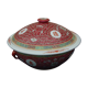 Hollow round plar with Chinese earthenware lid