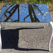 Table basse en miroir style Louis XV