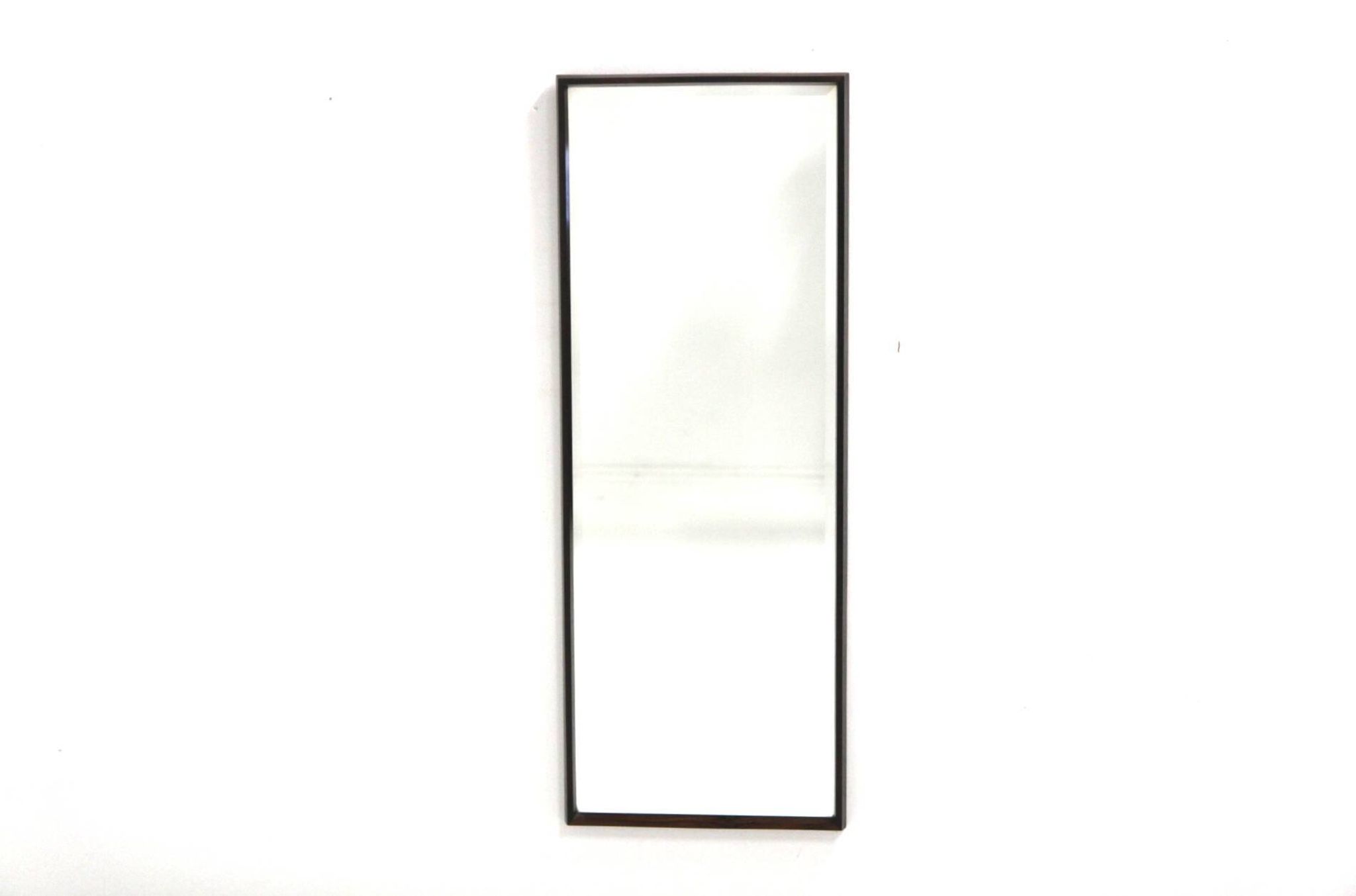 Scandinavian mirror in rosewood, Denmark, 1960, 120 x 45cm