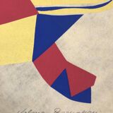 Vilma pasqualini. composition with a hat, 1973. print