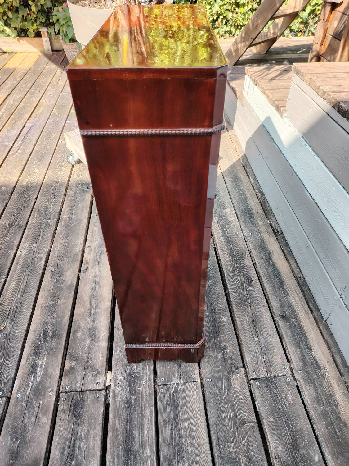 Petite vitrine acajou 19em