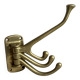 Adjustable nautical coat hook in solid brass