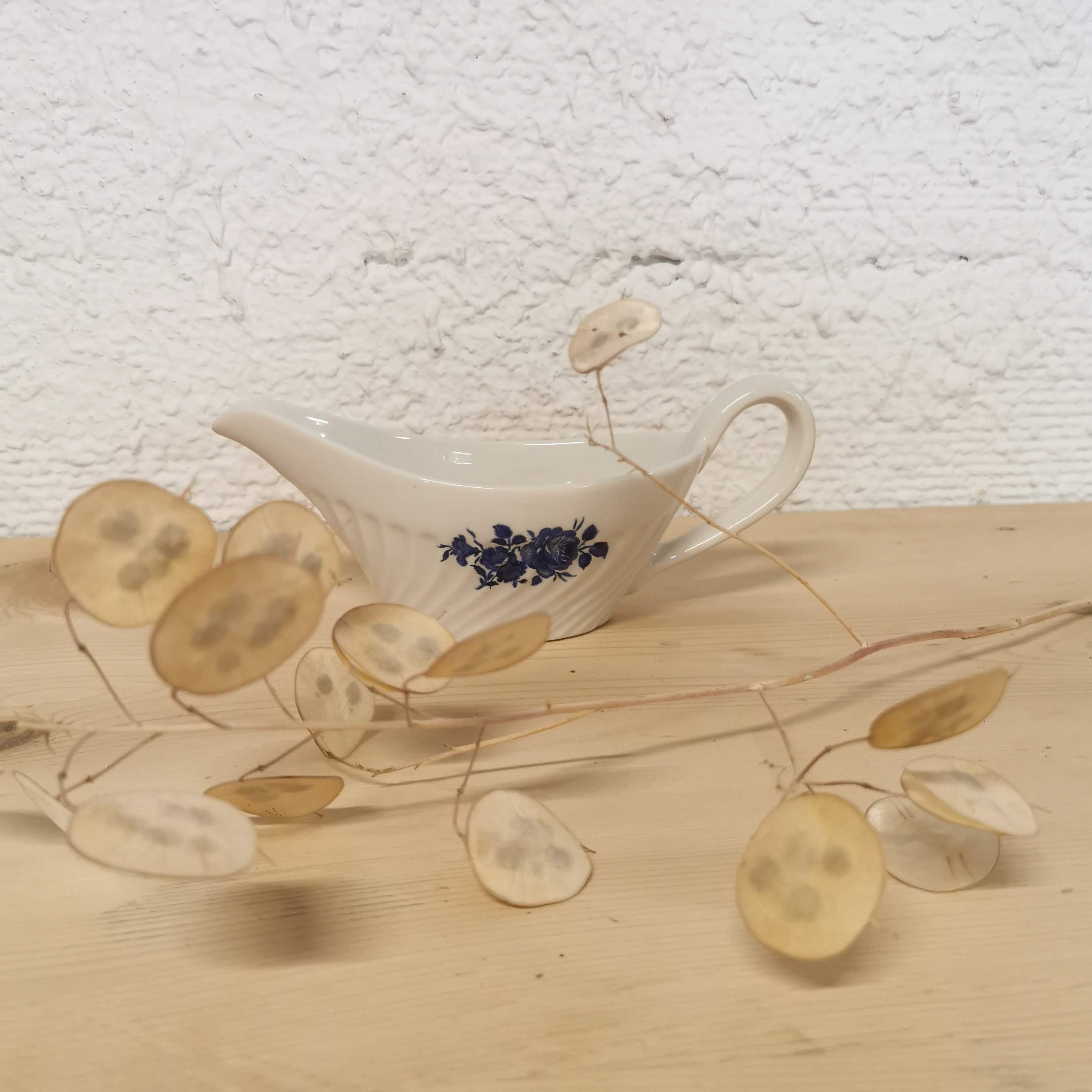 Keller Saucière - Guerin - blue flower décor