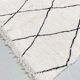 Beni Ouarain Moroccan Berber rug with black diamonds 2.36x1.65m