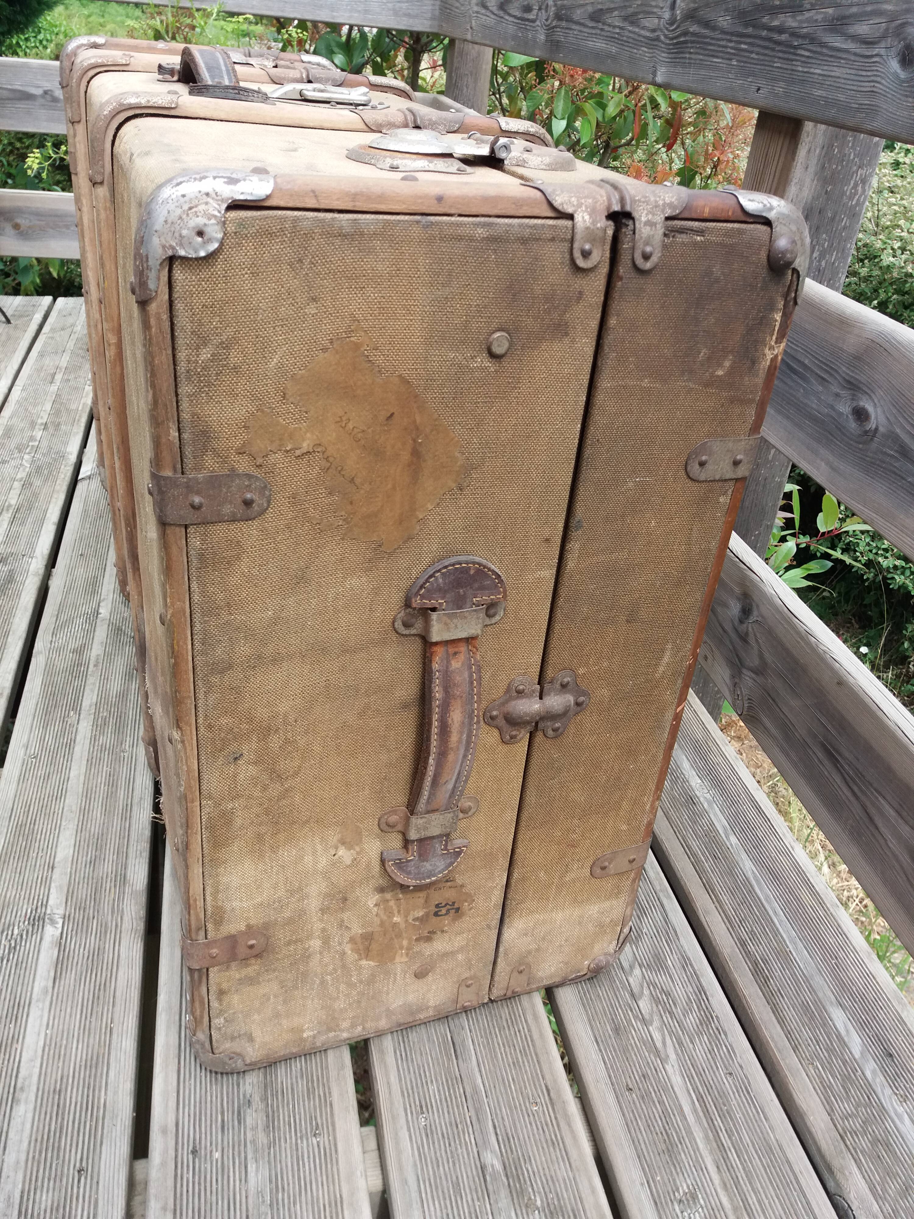 Old travel trunk