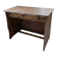 Brutalist desk in elm, signed Aranjou.