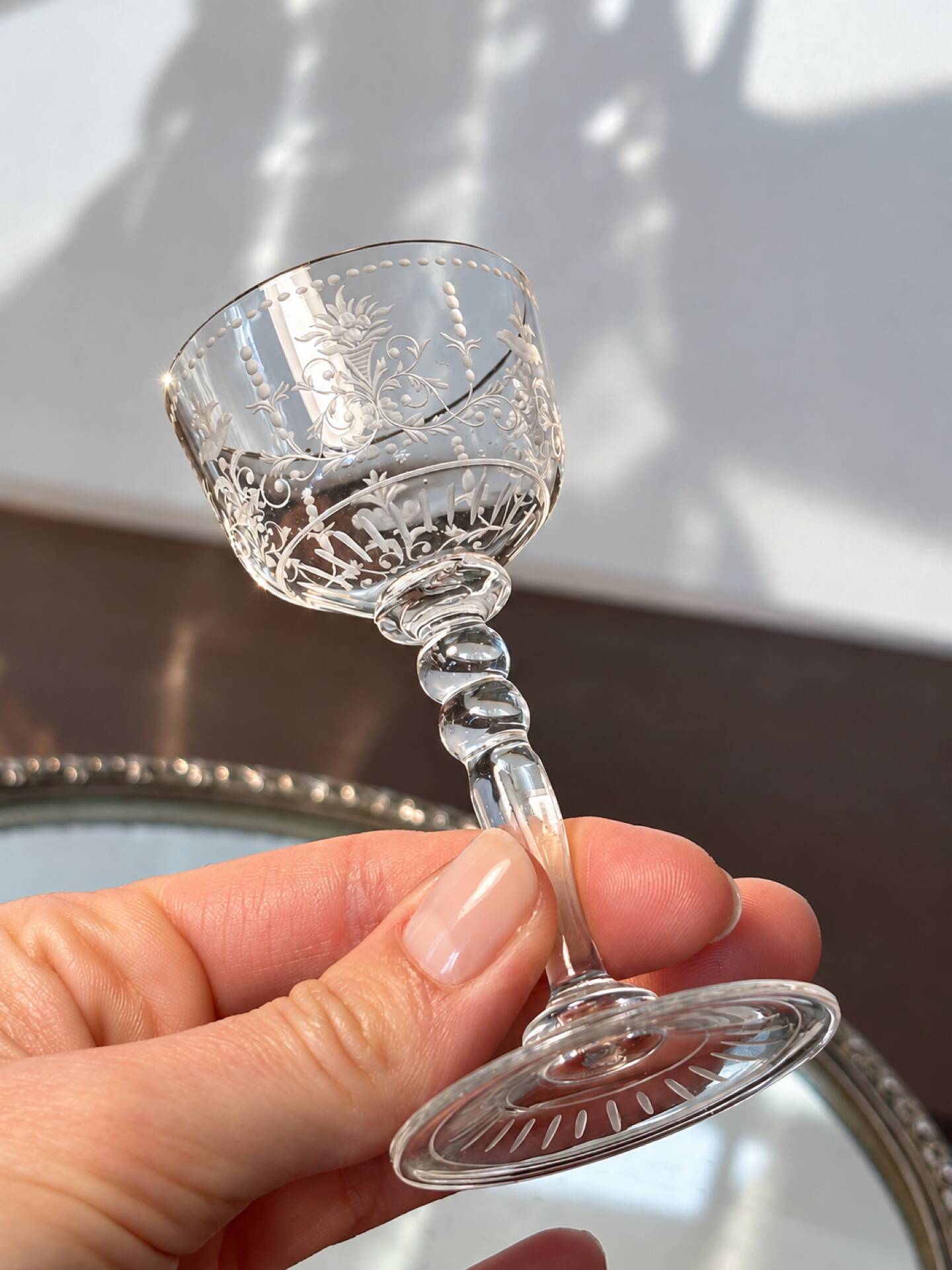 Verre à liqueur Baccarat 19eme rare