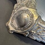 Silver metal mirror tray