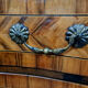 Curved chest of drawers Louis XV period in precious wood marquetry around 1750
