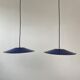 Pair blue enamelled suspensions vintage