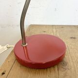 Vintage red east german table lamp from aka leuchten, 1970s