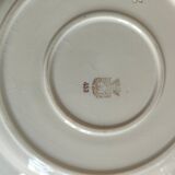 Flat round flat porcelain from Gien