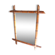 Old mirror wood frame imitation bamboo 1900 65x55cm