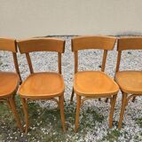Set of four vintage bistro chairs
