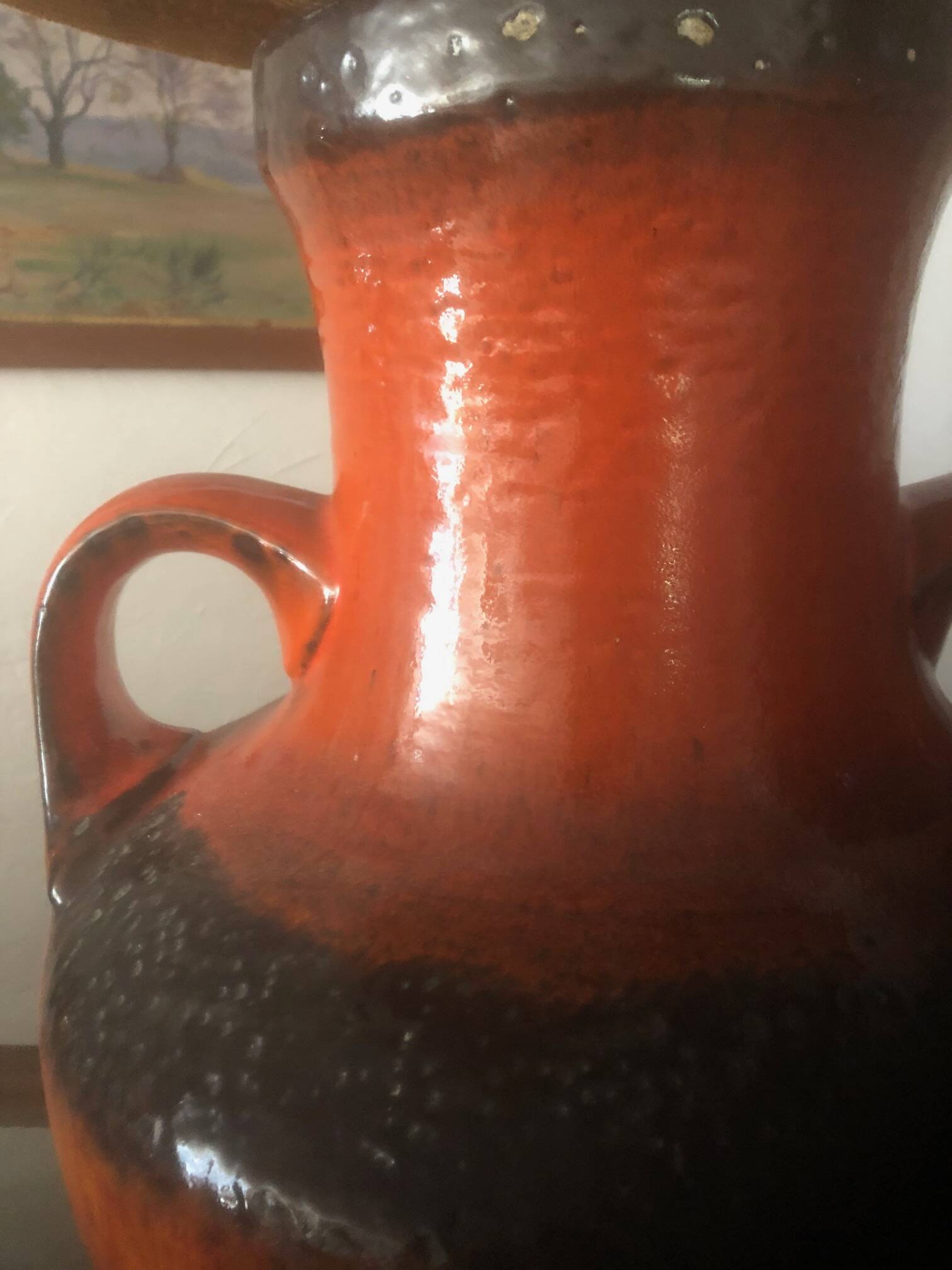 Large vintage ceramic lamp base