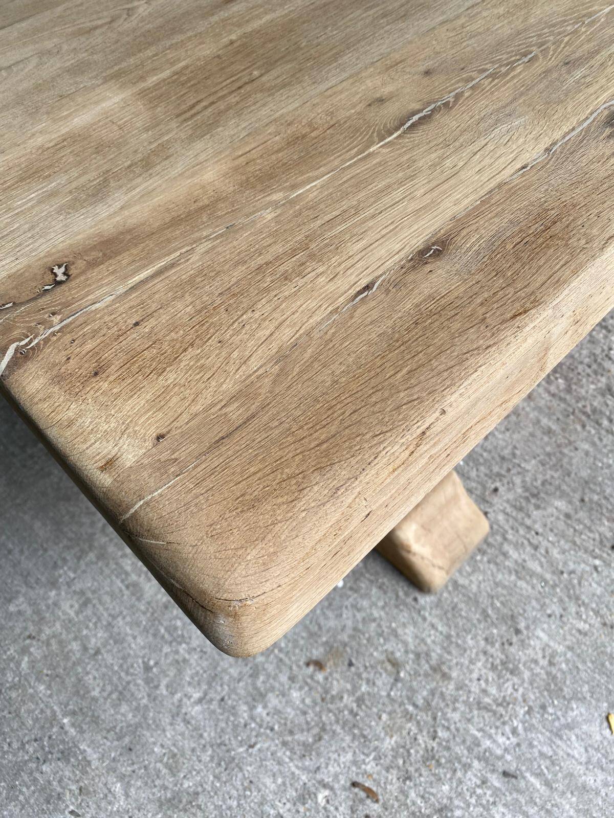 19th century solid oak monastery farmhouse dining table 200cm