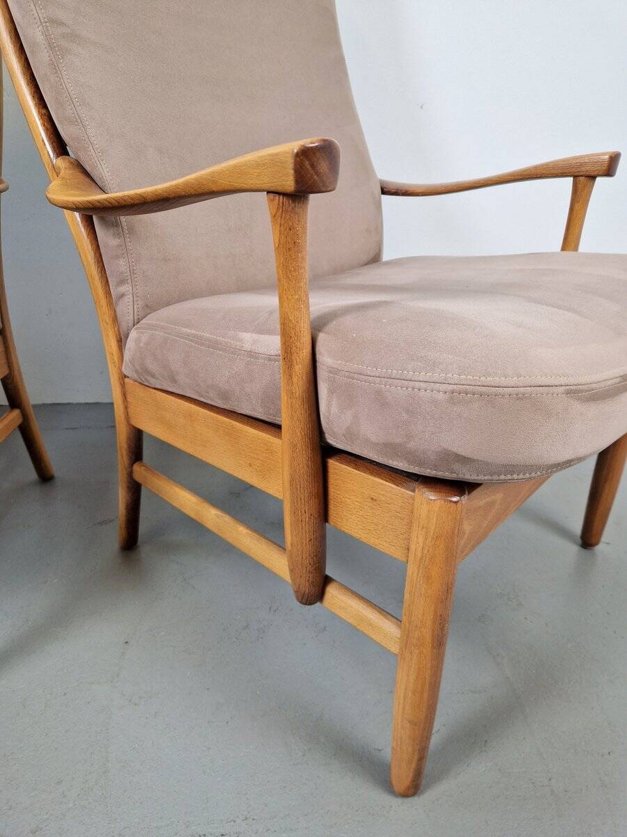 Fauteuils en hêtre vintage de Farstrup Møbler, années 1970, ensemble de 2