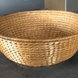Vintage woven straw basket 29 cm