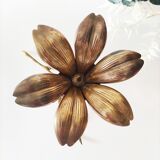 Flower brass ashtray year 70