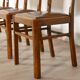 Set of 4 wood and vinyl bistro chairs 1930
