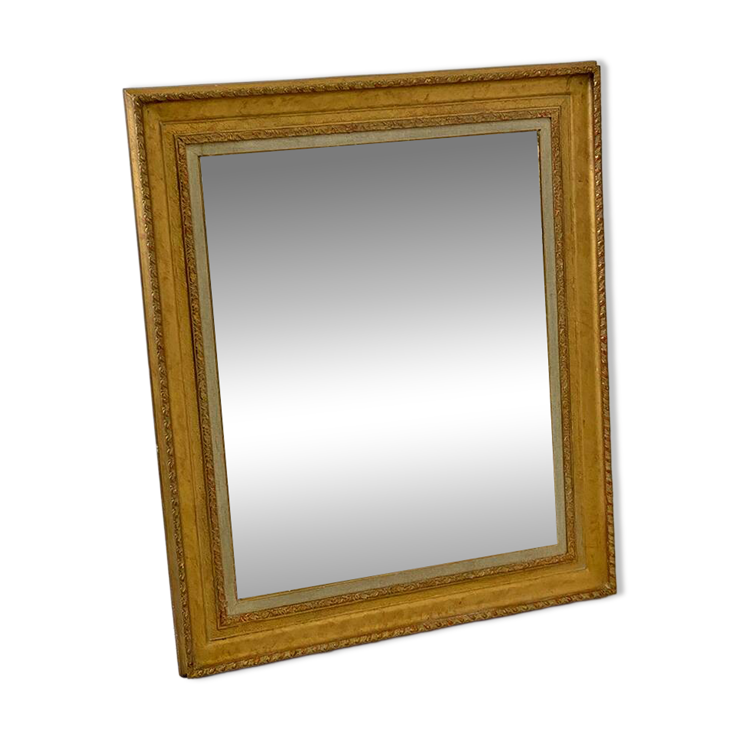 Miroir bois et stuc doré style Louis XVI