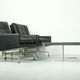 Set 2 vintage PK31/1 Lounge Chair & PK61 Coffee Table by Poul Kjaerholm for E. Kold Christensen