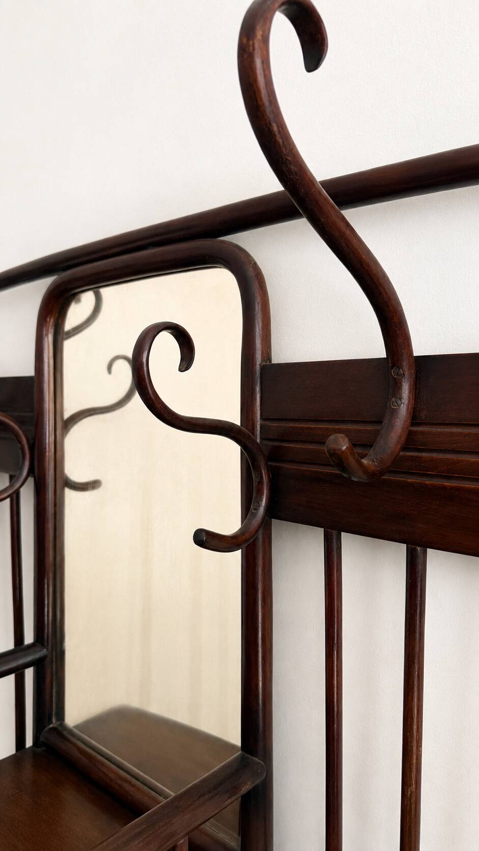 Hall stand no. 6 (model 2676) by Josef Hoffmann for Thonet 1910s