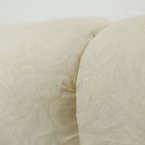 Maralunga 3-seat Sofa with Footrest in offwhite by Vico Magistretti for Cassina, Italy