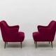 Gustavo Pulitzer Finali for Cassina, pair of armchairs, Italy, 1955