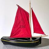 Tirot brand basin sailboat, model 206, vintage toy.