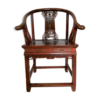 Lacquered Chinese armchair