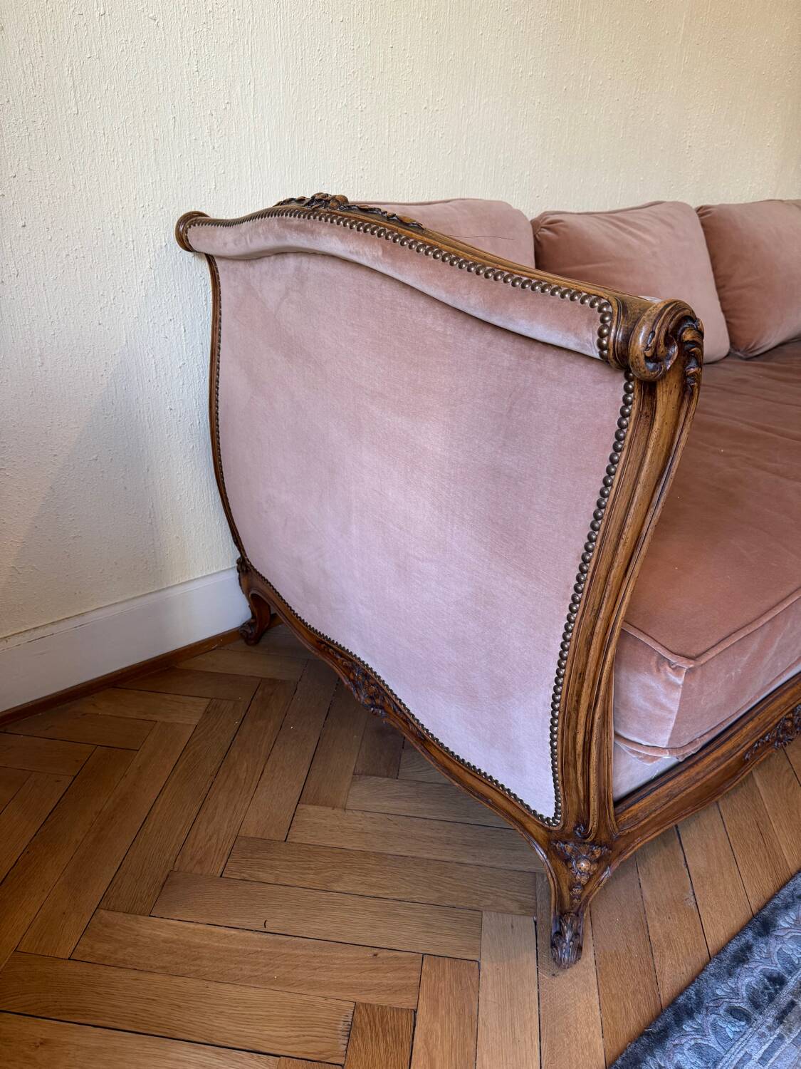 Louis XV bench, 19th century sofa / daybed / couch