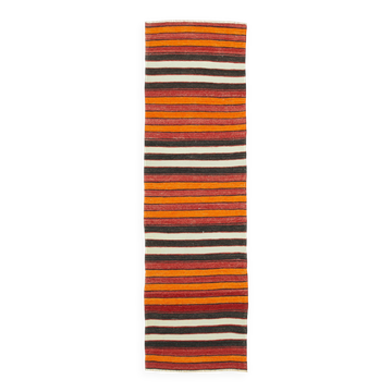 Tapis kilim anatolien vintage fait main turc 97 cm x 328 cm