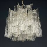 Murano glass chandelier "Eliche" by Venini, Italy, 1960s