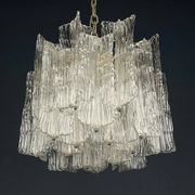 Murano glass chandelier "Eliche" by Venini, Italy, 1960s