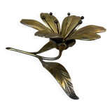 Cendrier fleur en laiton