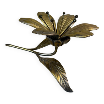 Cendrier fleur en laiton