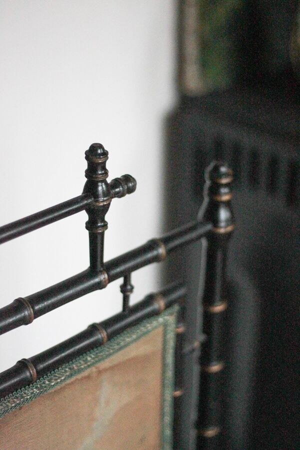 Pare-feu vintage, écran de cheminée Napoleon III style, grille protection