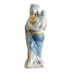 Crowned Virgin Mary in Nevers earthenware, 18th century