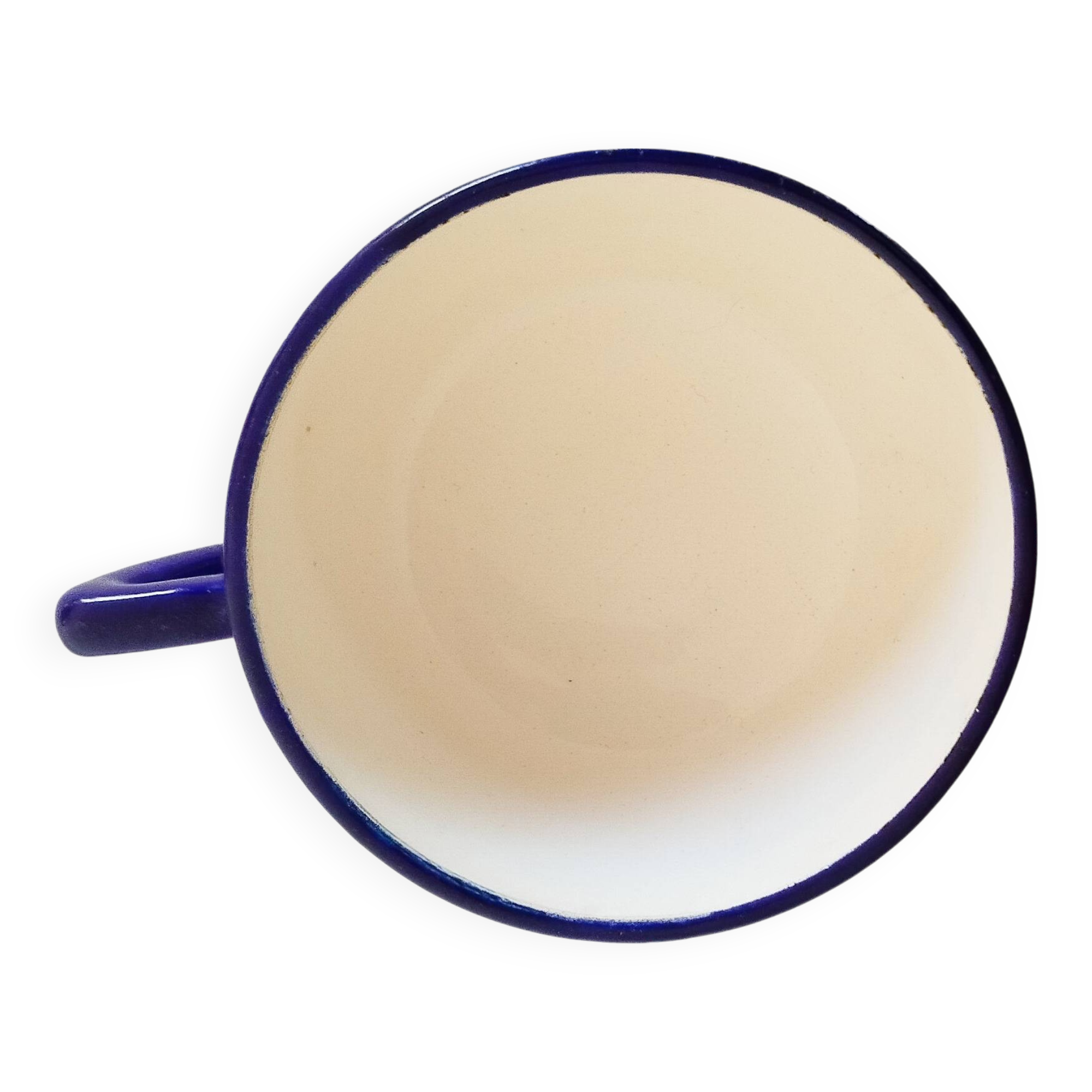 Tasse à café Longwy en faïence émaillée