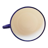 Tasse à café Longwy en faïence émaillée