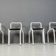 Postmodern dining chairs by Pietro Arosio for Airon, 1980s