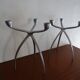 Pair of candlestick candlesticks design 3 metal lights