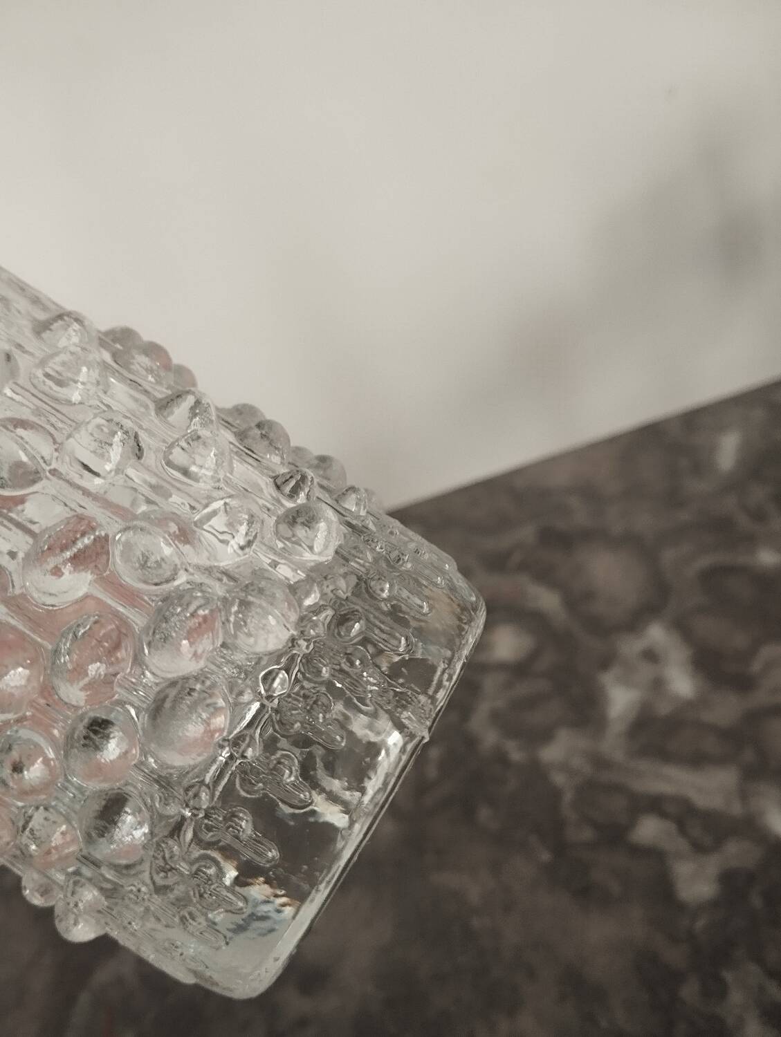 Glass vase from the 70s