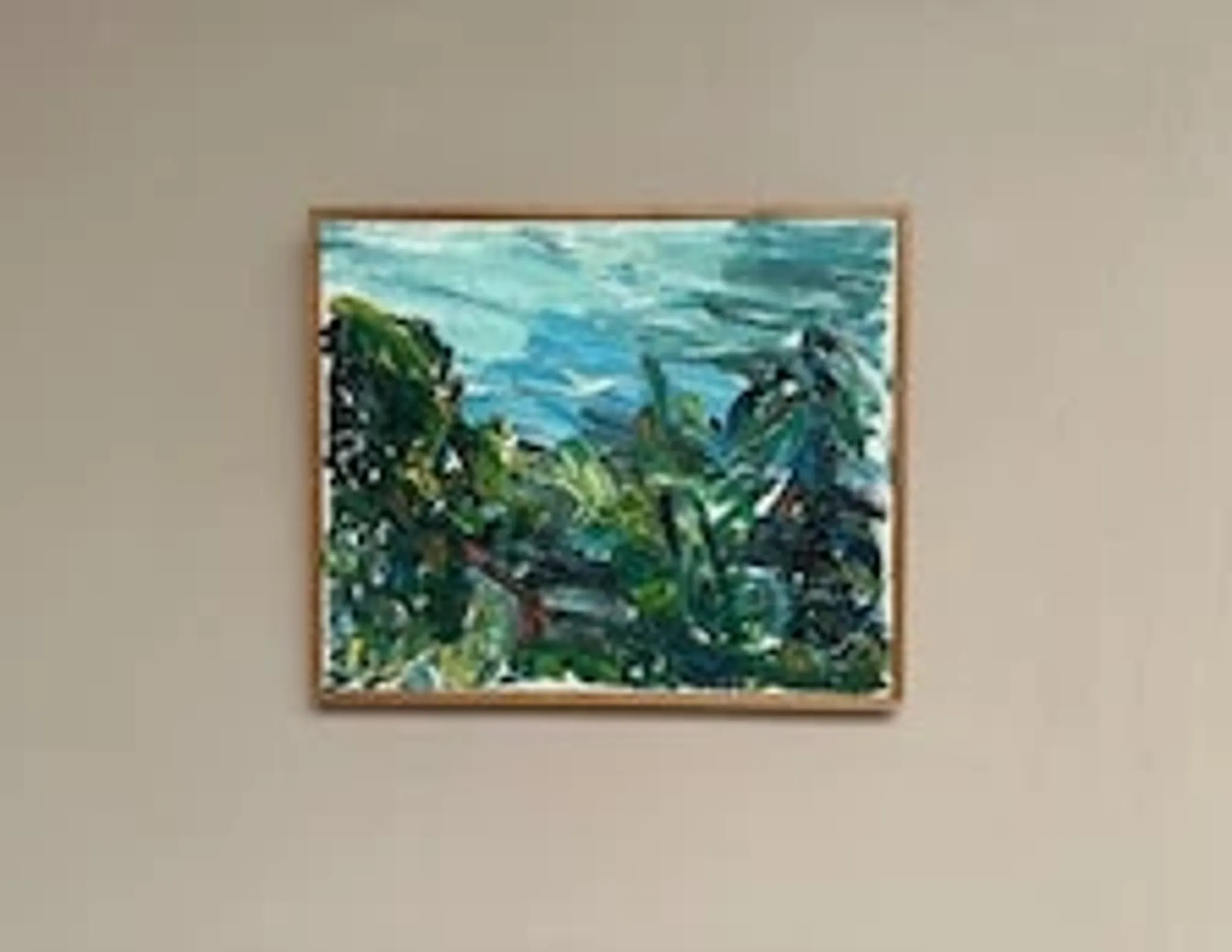 Original Swedish Oil on Canvas – “Lush Landscape” – Signed – Vintage & Framed